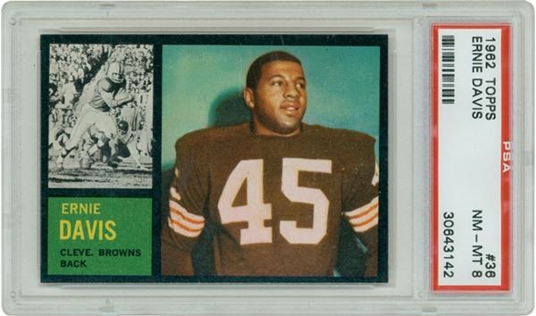 Sports and Non Sports Cards - 1962 Topps # 36 Ernie Davis PSA 8 NM-MT
