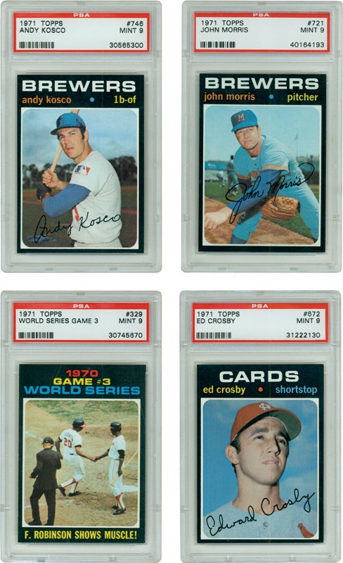 - Collection of 1971 Topps PSA 9 MINT (23)