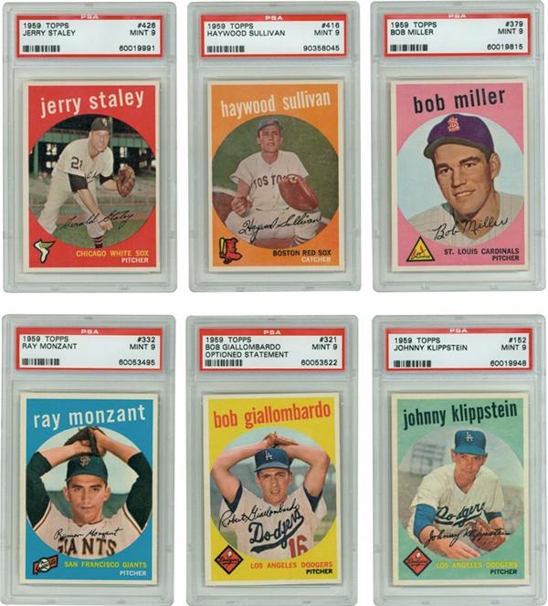 - Collection of 1959 Topps PSA 9 MINT (12)