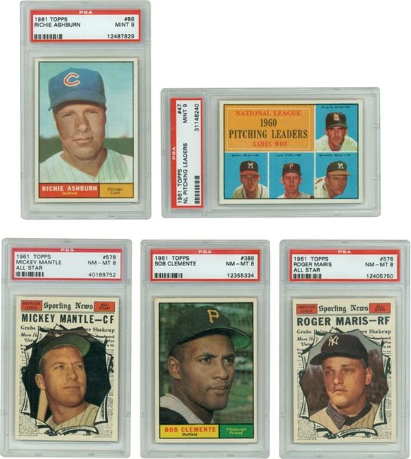 - High Grade 1961 Topps Set With (84 PSA Graded)