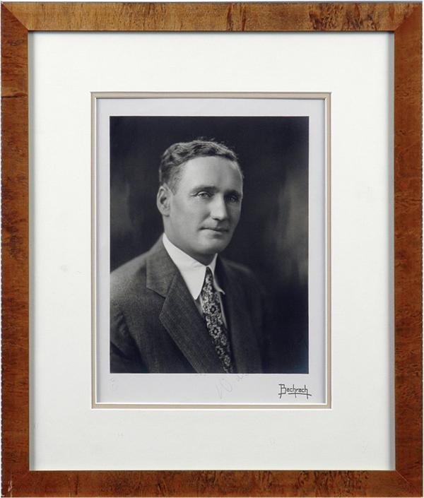 - Walter Johnson Signed Studio Photo By Bachrach (9x12&quot;)