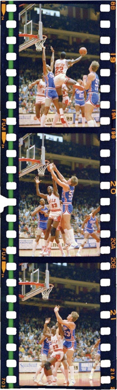 - Michael Jordan’s First Chicago Bulls Exhibition Game Original Negatives (24)