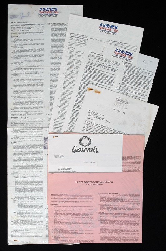 - Group 5 of USFL Player&#39;s Contracts Including Steve Young