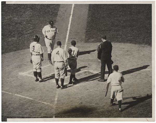 Babe Ruth - Babe Ruth Called Shot Game Homerun Wire Photo
