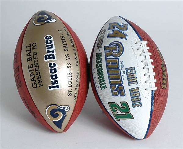 - 2005 St. Louis Rams Game Balls Presented to Isaac Bruce (2)