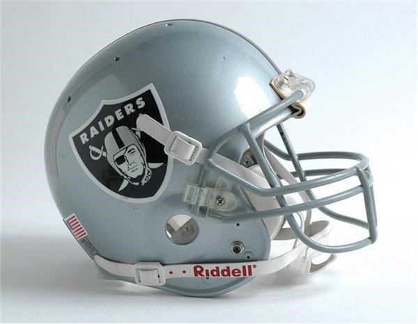 - 2001 Tim Brown Game Worn Los Angeles Raiders Helmet