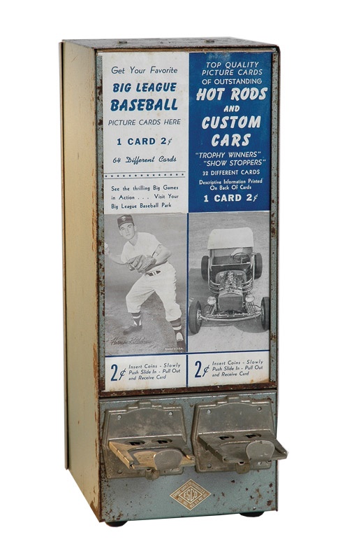 Ernie Davis - Baseball Exhibit Card Vending Machine with Harmon Killebrew