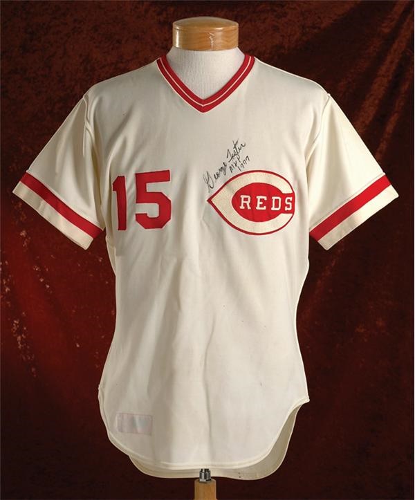 Pete Rose & Cincinnati Reds - 1977 George Foster MVP Season Game Worn Jersey