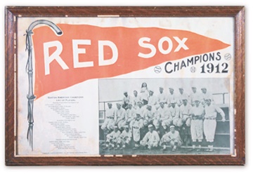 Boston Sports - 1912 Boston Red Sox Poster (16x24" framed)