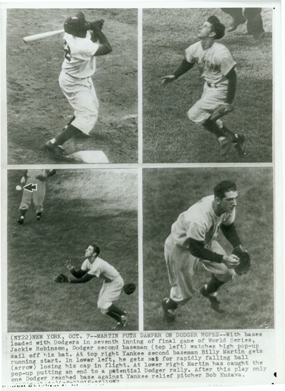 Kubina And The Mick - Billy Martin&#39;s Famed Catch (1952)