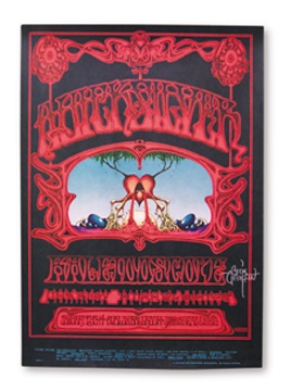 - 1968 Rick Griffin Signed Family Dog Concert Poster (14x20")