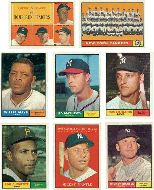 - 1961 Topps Baseball Card Set 526/587