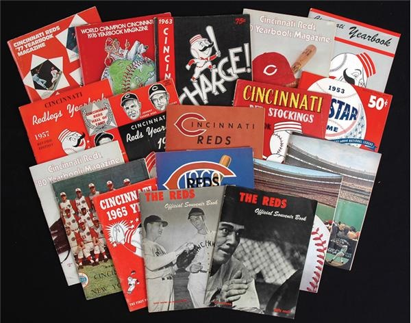 Pete Rose & Cincinnati Reds - Run of Reds Yearbooks and Special Programs (22)
