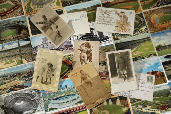 Ernie Davis - Large Baseball Postcard Collection (350)