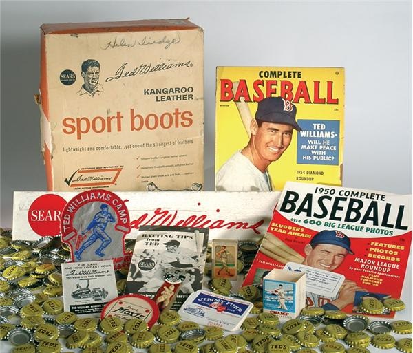 Boston Sports - Ted Williams Collection of 350+ with Hoard of 1959 Jimmy Fund Cards