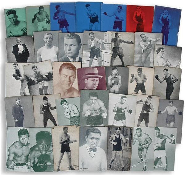 Sports and Non Sports Cards - Tremendous Collection of Boxing Exhibit Cards 1921-28 (336)