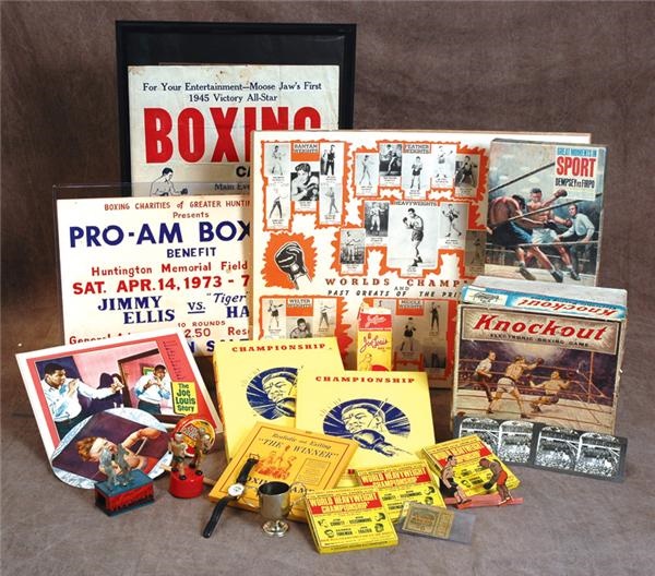 Vast Collection of  Vintage Boxing Memorabilia ( 100+)