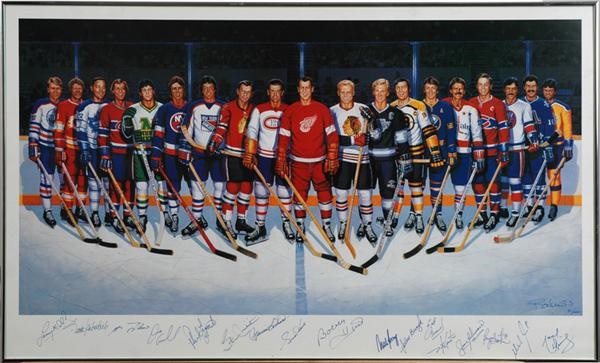 Hockey Autographs - NHL 500 Goal Scorers Limited Edition Signed Print
