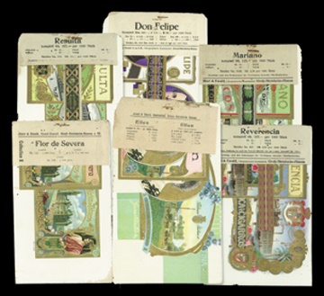 - Turn of the Century German Cigar Box Label Collection (47)