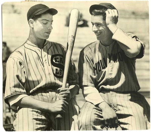 Memorabilia - 1933 Joe DiMaggio and Vince DiMaggio Seals PCL Photograph
