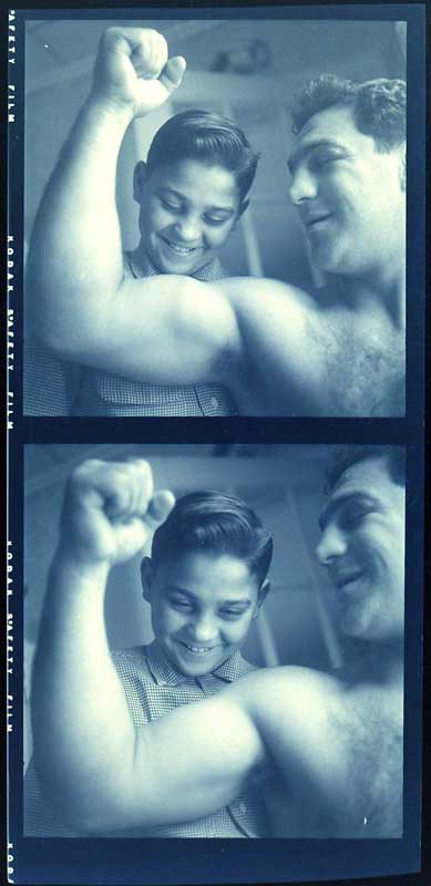 Memorabilia - Rocky Marciano Flexing his Muscles Negative by Ozzie Sweet (2)