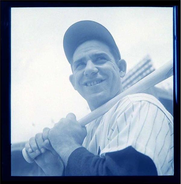 Memorabilia - Yogi Berra Yankees Classic Pose Negative by Ozzie Sweet.