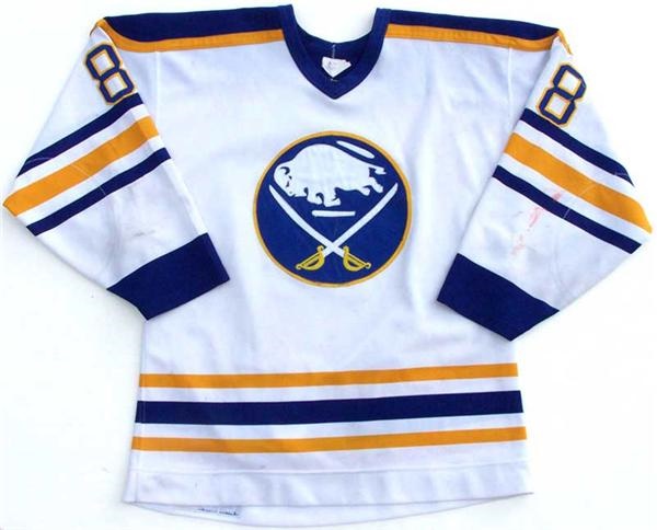 1986-87 Buffalo Sabres Game Issued Used Hockey Jersey