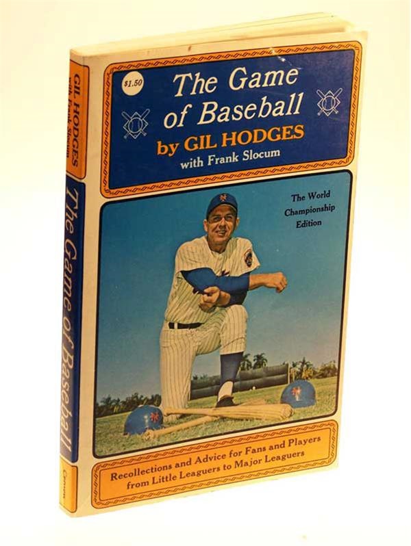 Autographs - Gil Hodges Signed Game of Baseball Book