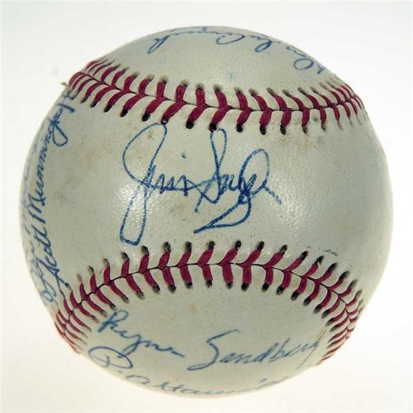 Autographs - 1981 Ryne Sandberg Minor League Team Signed Baseball
