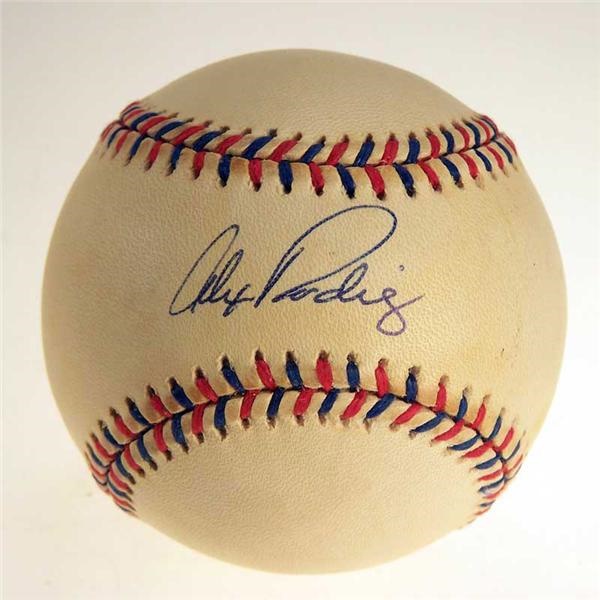 Autographs - Alex Rodriguez Single Signed 1996 All-Star Game Baseball