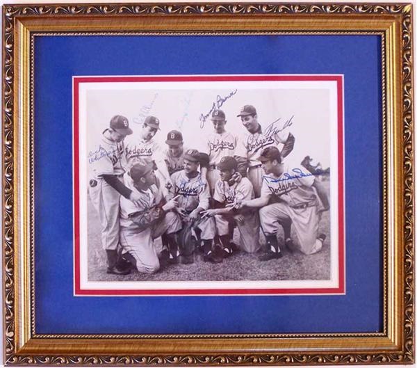 Autographs - 1947 Brooklyn Dodgers Multi-Signed Photograph