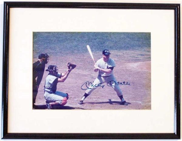 Autographs - Mickey Mantle Signed Color Photograph
