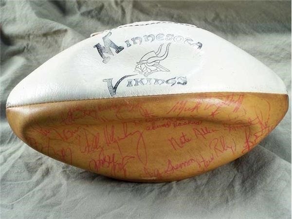 Autographs - 1978 Minnesota Vikings Team Signed Football
