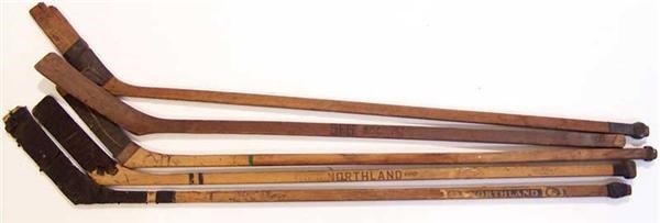 Antique Hockey Stick Collection (5)