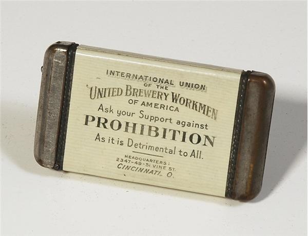- Prohibition Celluloid Matchsafe