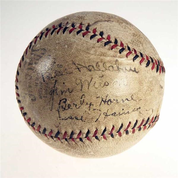 Autographs - 1933 St. Louis Cardinals Multi-Signed Baseball Jesse Haines Estate