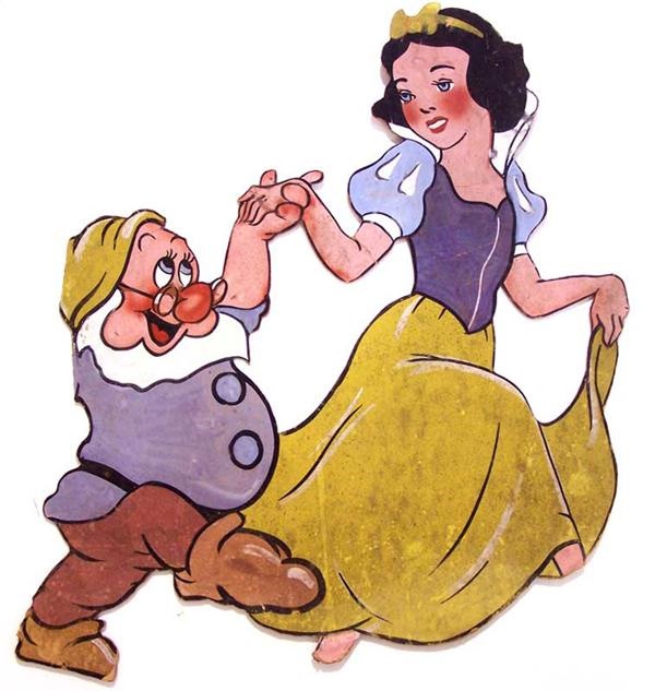 Memorabilia - 1940's Disney's Snow White and the Seven Dwarfs Lawn Display