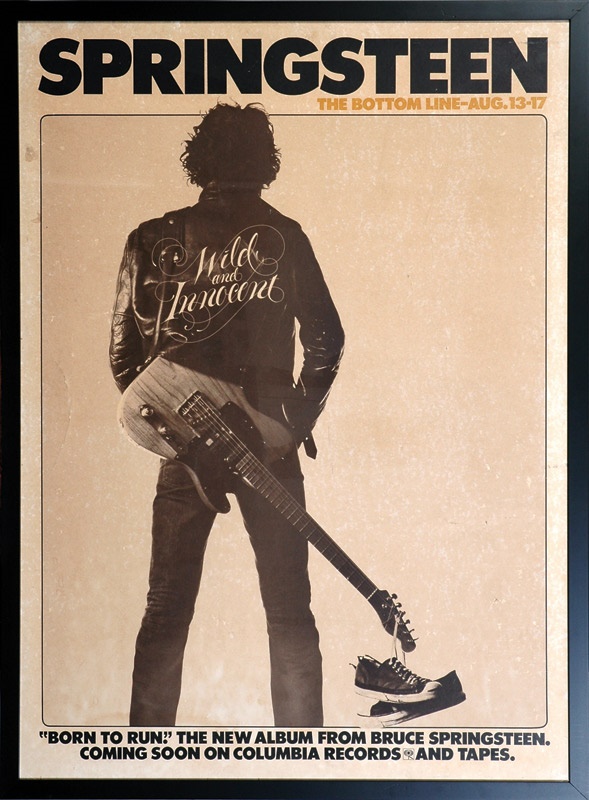 Rock And Pop Culture - Bruce Springsteen’s Personal Copy Of The Famous 1975 Bottom Line Poster