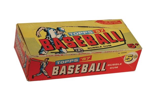 Unopened Material - 1957 Topps Baseball Display Box
