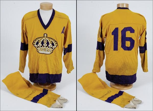 Hockey Equipment - 1967-68 Eddie Joyal Pre-Season Game Worn Kings Jersey