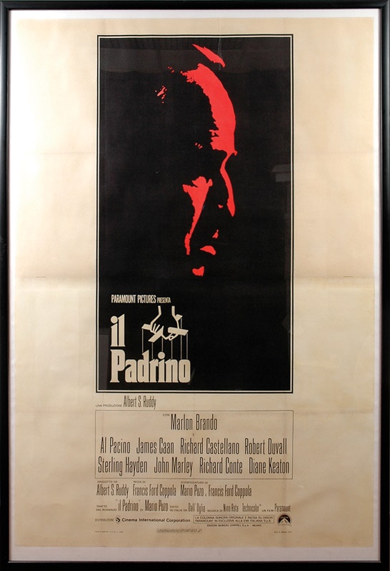 Rock And Pop Culture - <i>The Godfather</i> Italian Movie Poster (60x84")