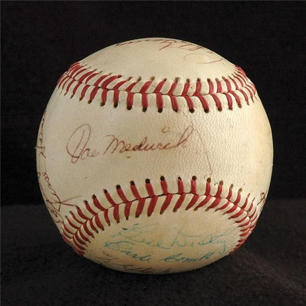 - Circa 1970 Hall of Fame Induction Signed Baseball