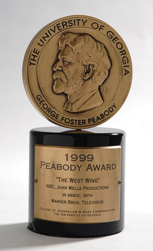 - Autographed 1999 Peabody Award for "The West Wing"
