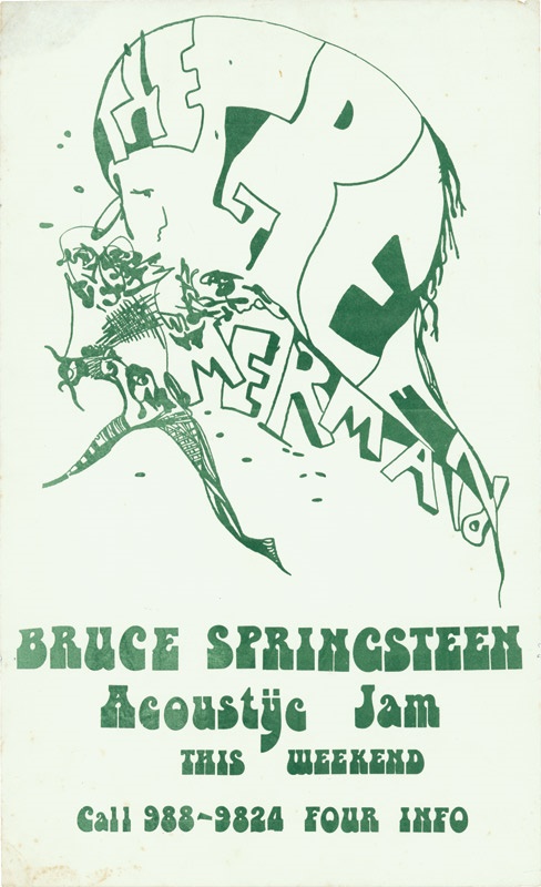 Rock And Pop Culture - Bruce Springsteen Acoustic Jam Poster