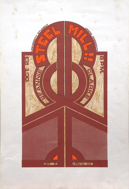 - 1970 Steel Mill Concert Poster