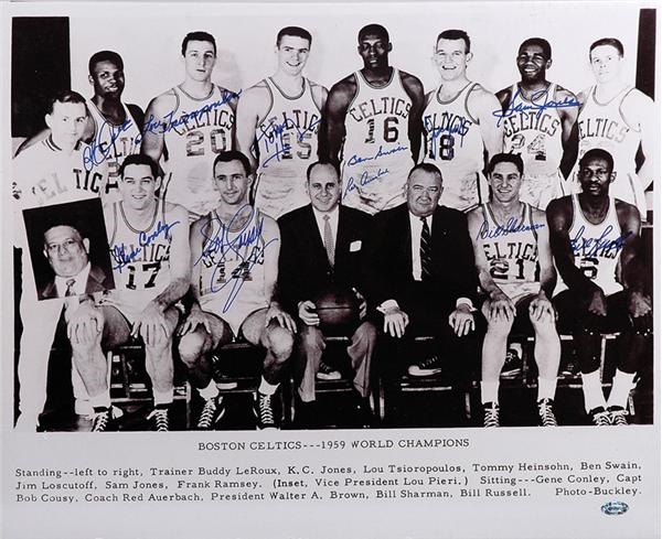 Basketball - 1959 Boston Celtics Signed Photo (20x24")