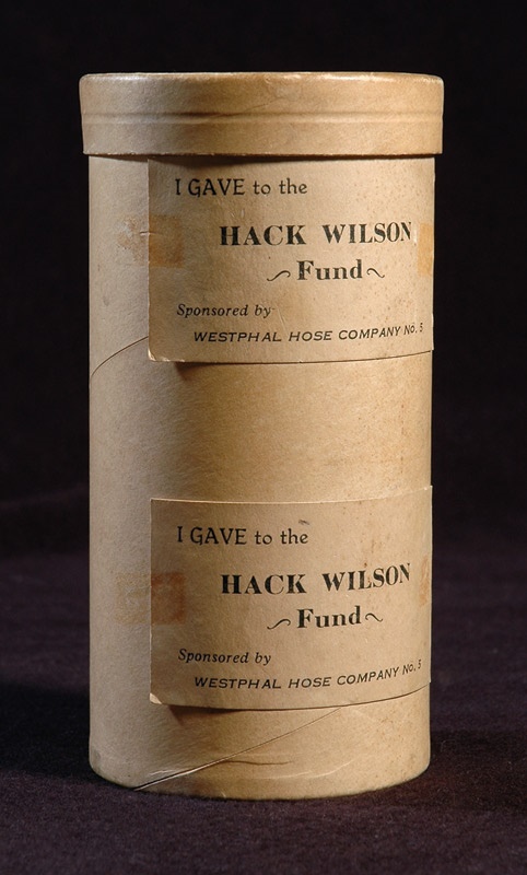 - Hack Wilson Fund Bank from Hack Wilson Himself