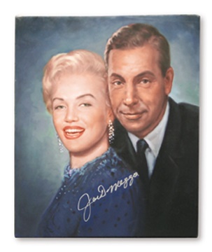 Joe DiMaggio - Joe DiMaggio Signed Painting (12x14")