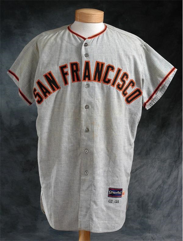 Baseball Equipment - 1962 Gaylord Perry San Fransico Game Worn Rookie Jersey