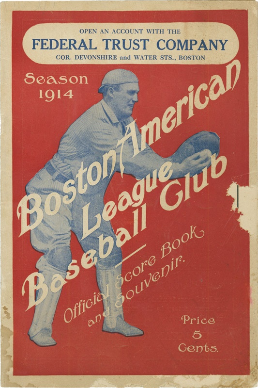 Babe Ruth - Babe Ruth's First Ever Major League Game Program
